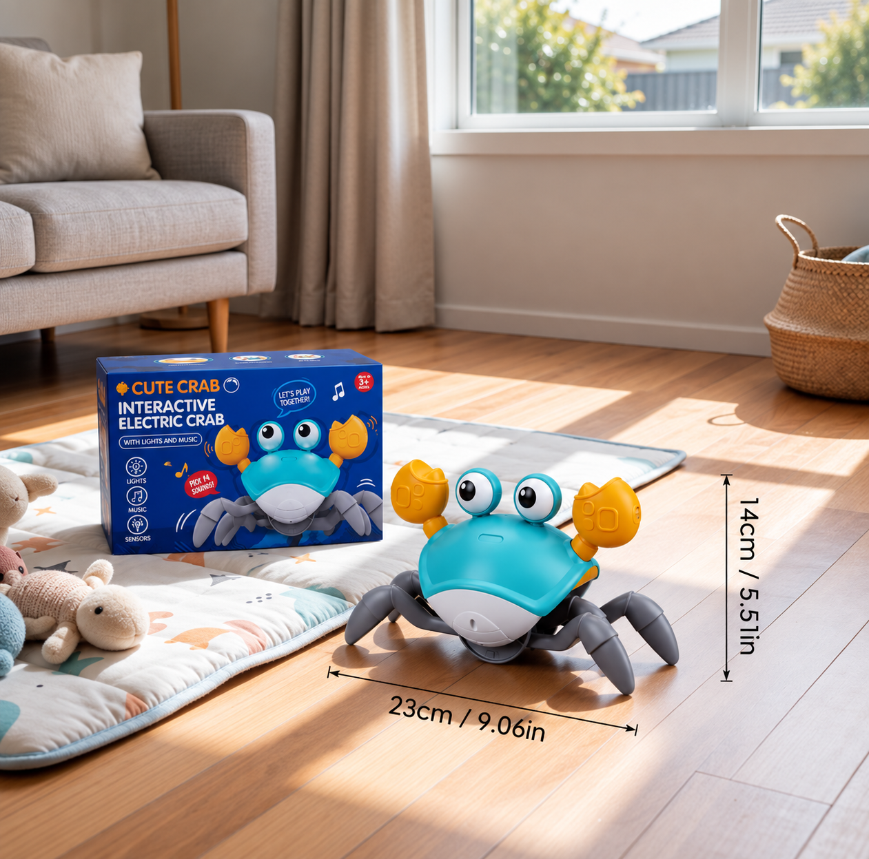 Crab Racer – Encourages Your Child to Crawl – Interactive Toy