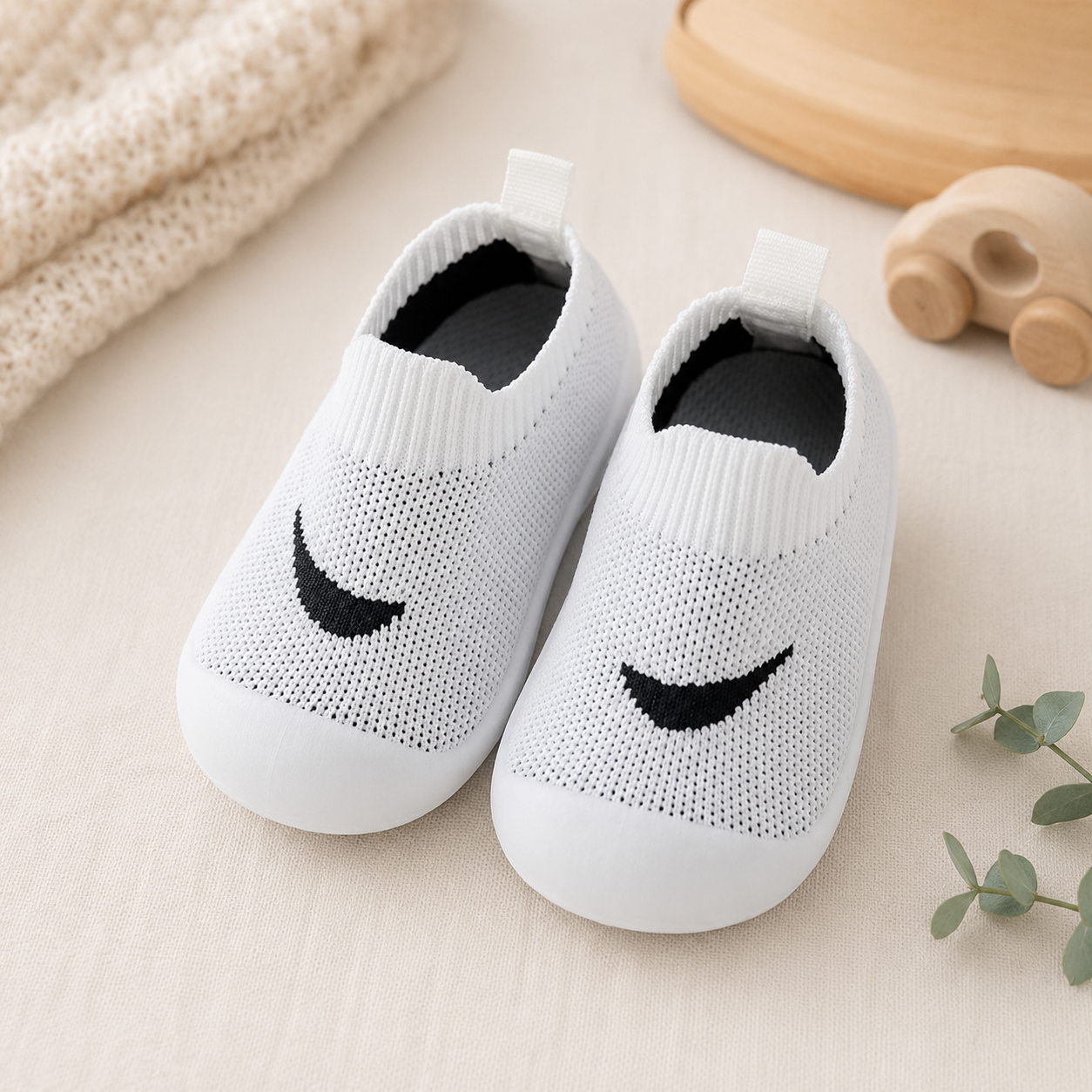 Summer Baby Shoes with Non-slip Soles and Breathable Material