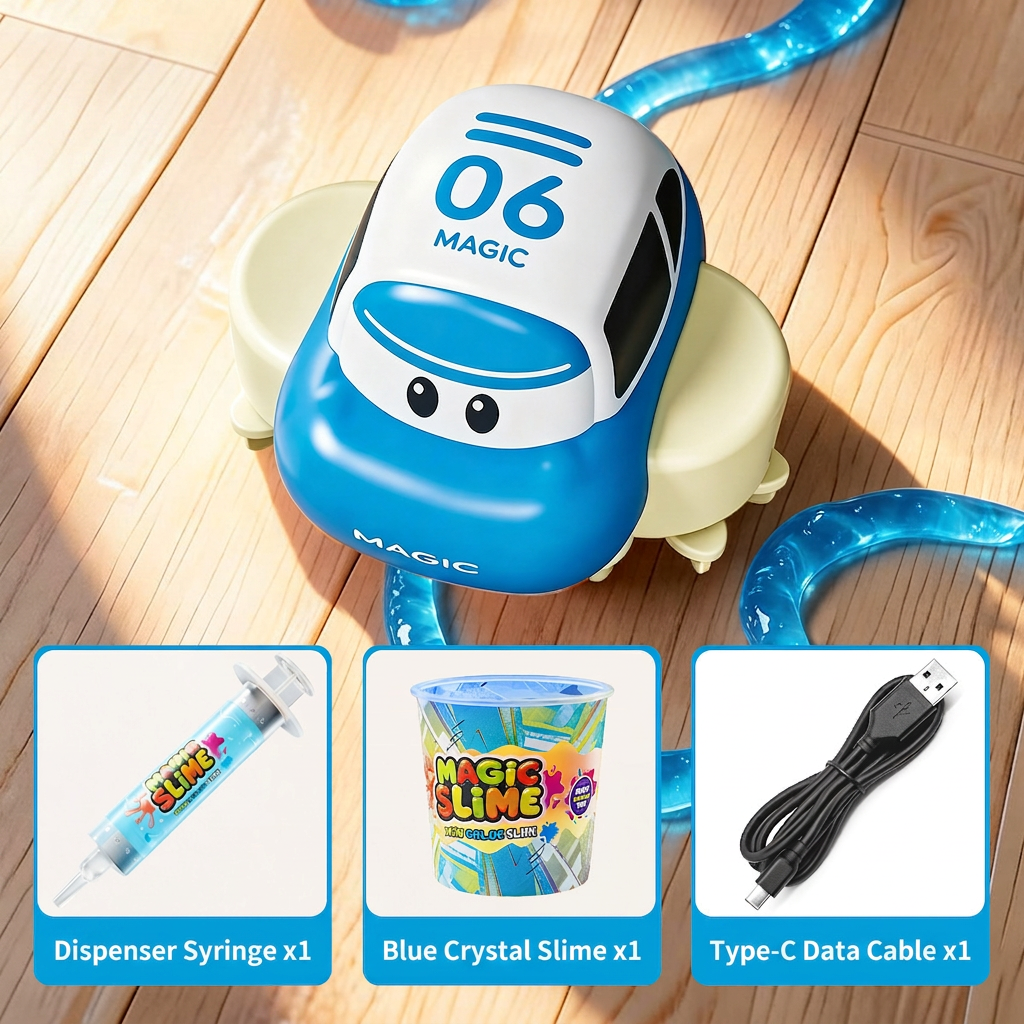 Magic Slime Race Track Set – DIY Electric Car Adventure