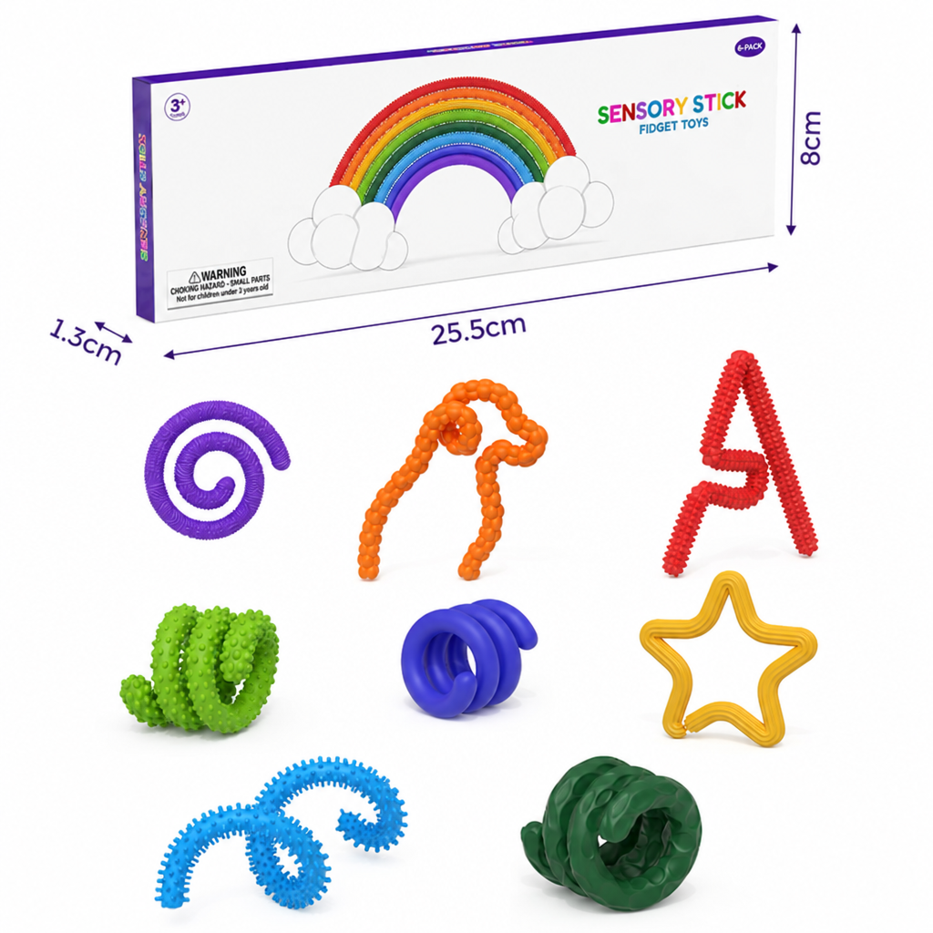 Sensory Fidget Sticks – Soothing Twisty Toys for Stress Relief