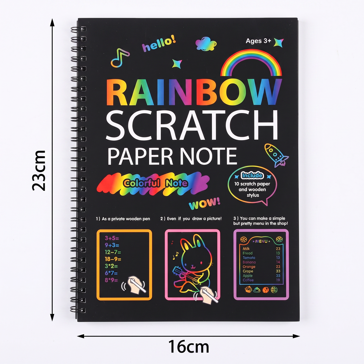 Magical Rainbow Scratch Paper