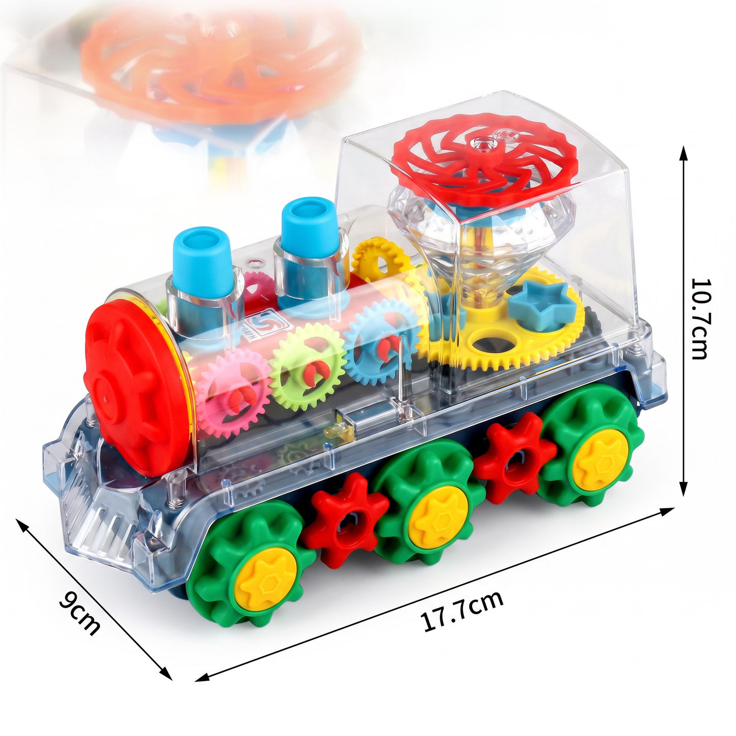 Dancing and glowing music Steam locomotive
