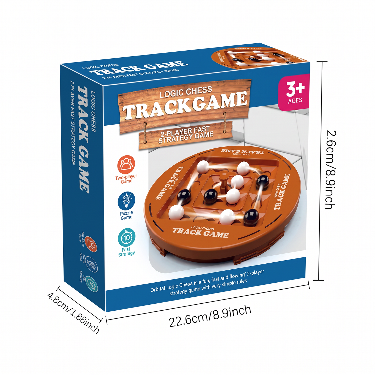 TrackGame Strategy 4-in-a-Row Game