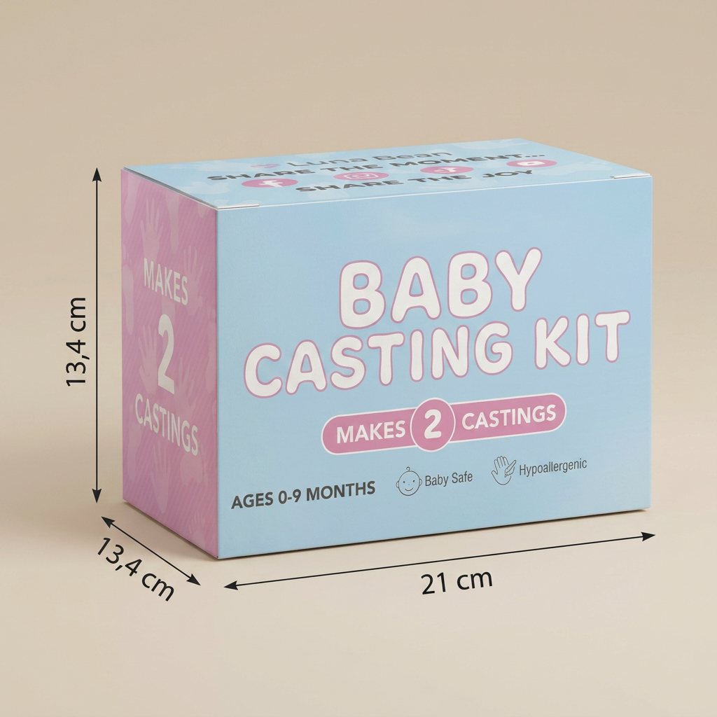 Baby Hand & Footprint Keepsake Kit – Memory Set for Newborns & Parents