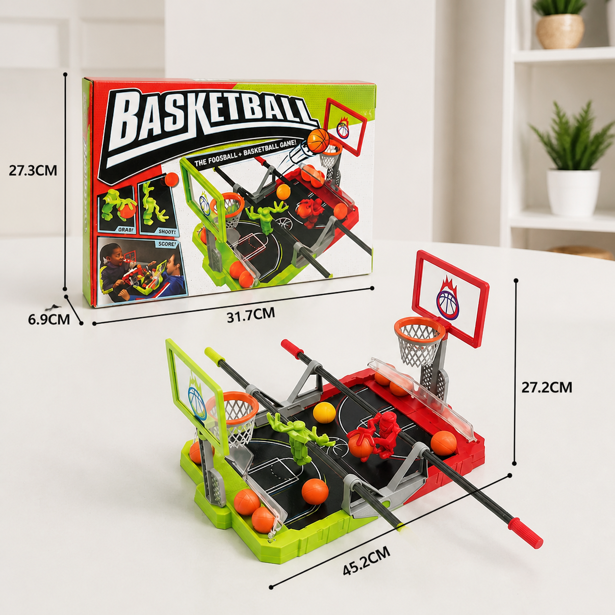 Mini Basketball Battle Game – 2-Player Tabletop Hoops Challenge