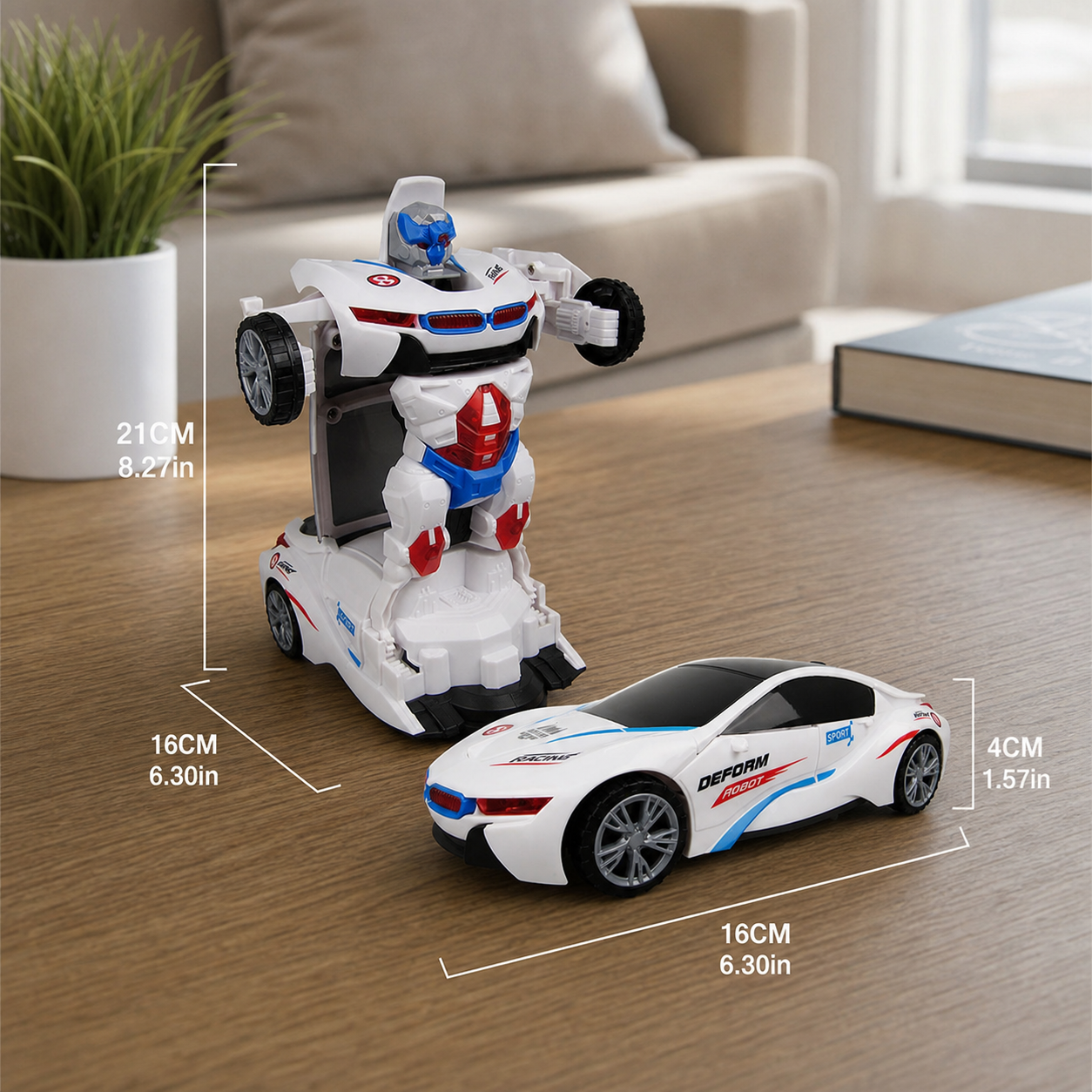 Transforming Police Car Toy
