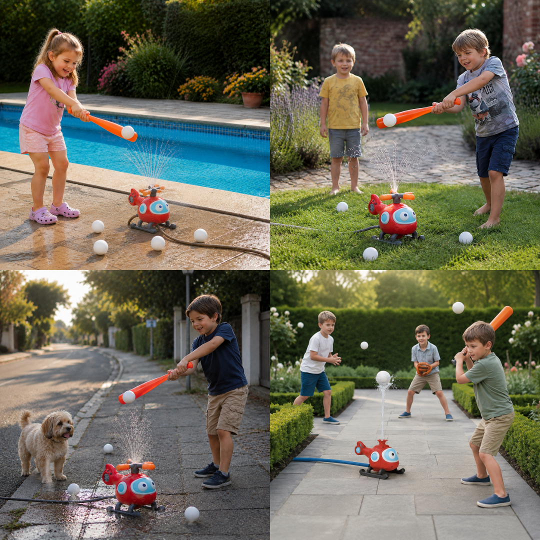 Baseball Water Fun Sprinkler Play Set