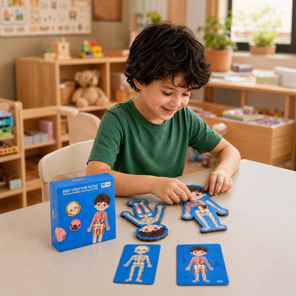 Wooden Human Body Puzzle for Kids – Learn Anatomy Through Play