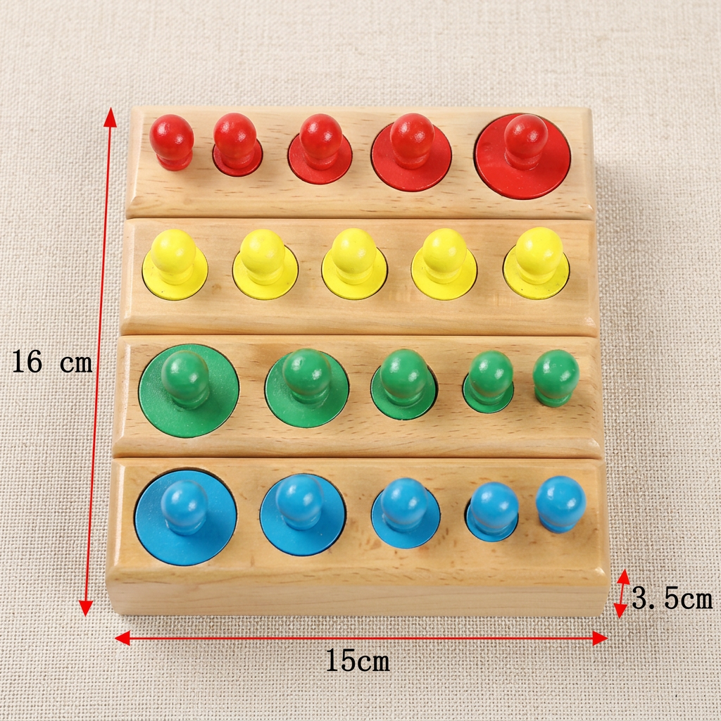 Montessori Wooden Cylinder Puzzle