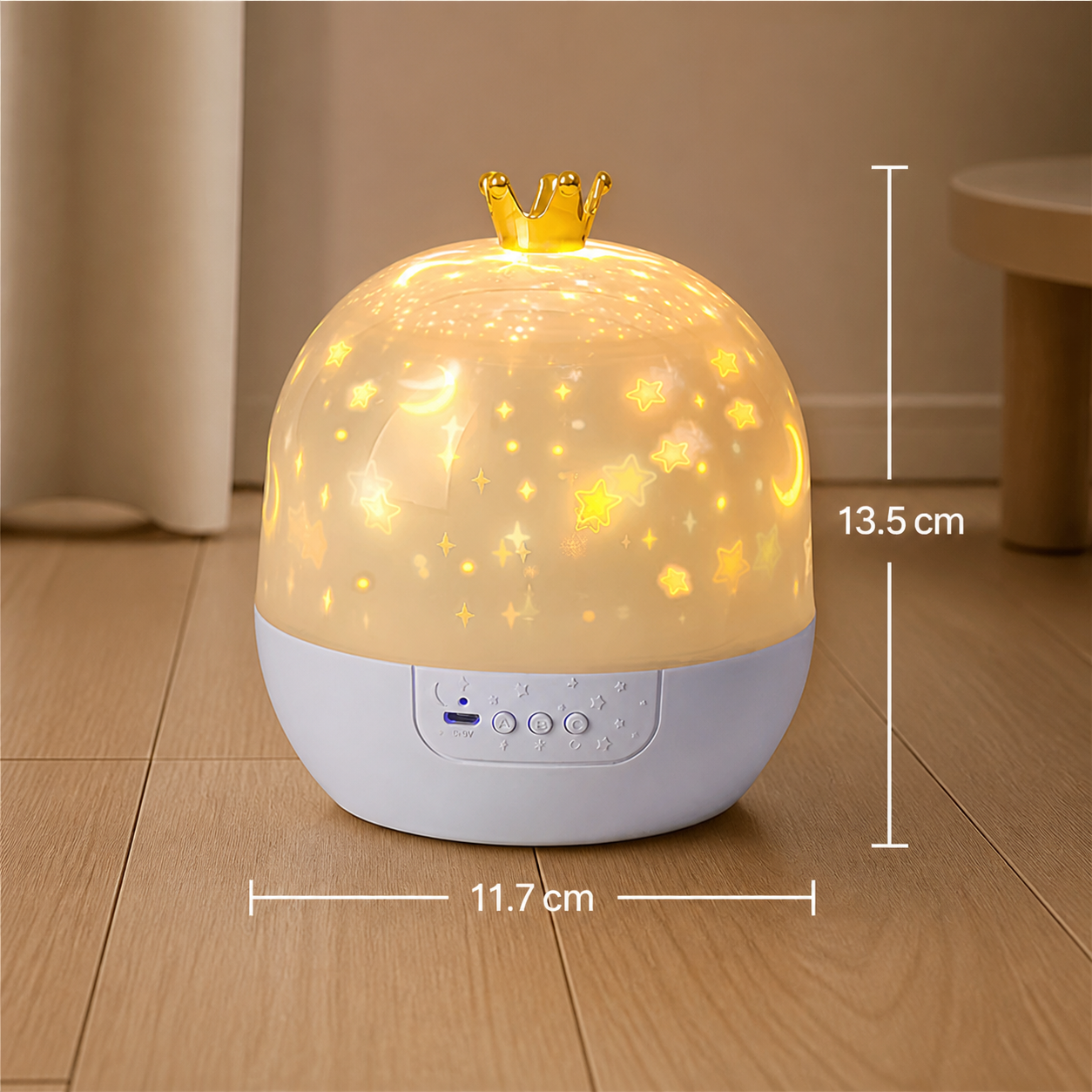 2-in-1 children's night light and projector