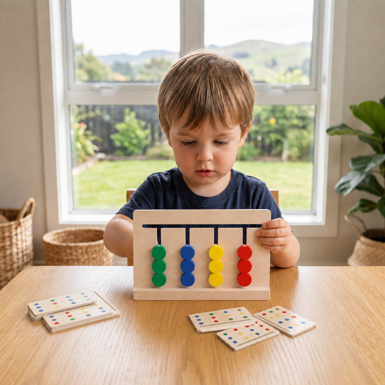 Montessori Wooden Colour Pattern Matching Game