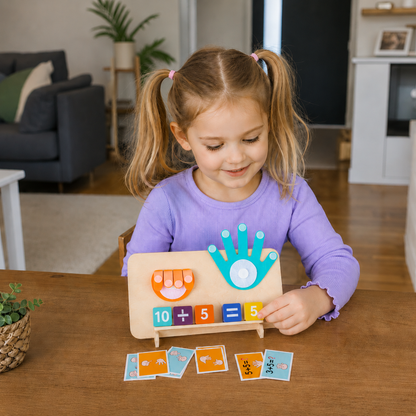 Montessori maths finger learning game