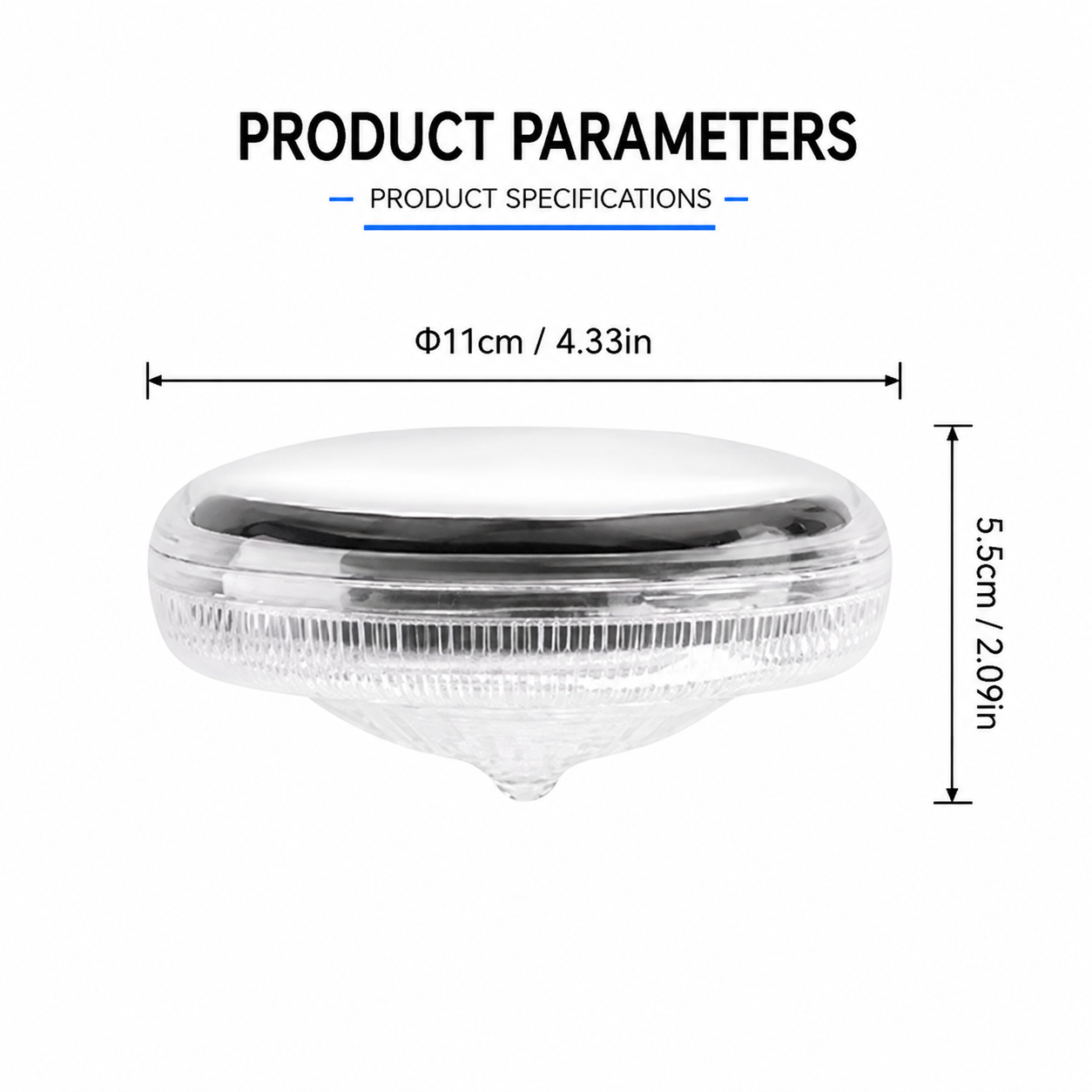 Floating solar LED light with remote control