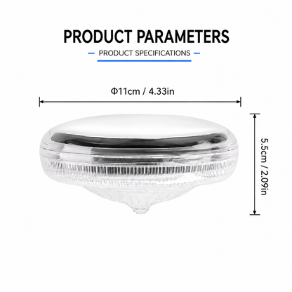 Floating solar LED light with remote control