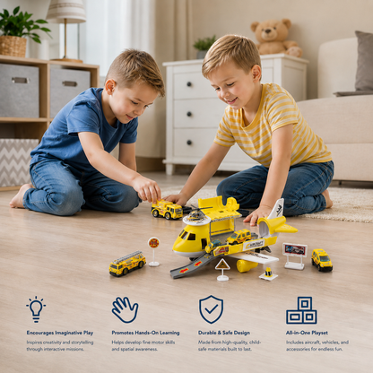 Aircraft and Vehicle Play Set