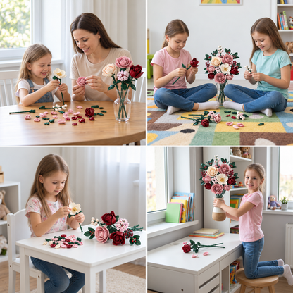 Flower Building Block Bouquet Set