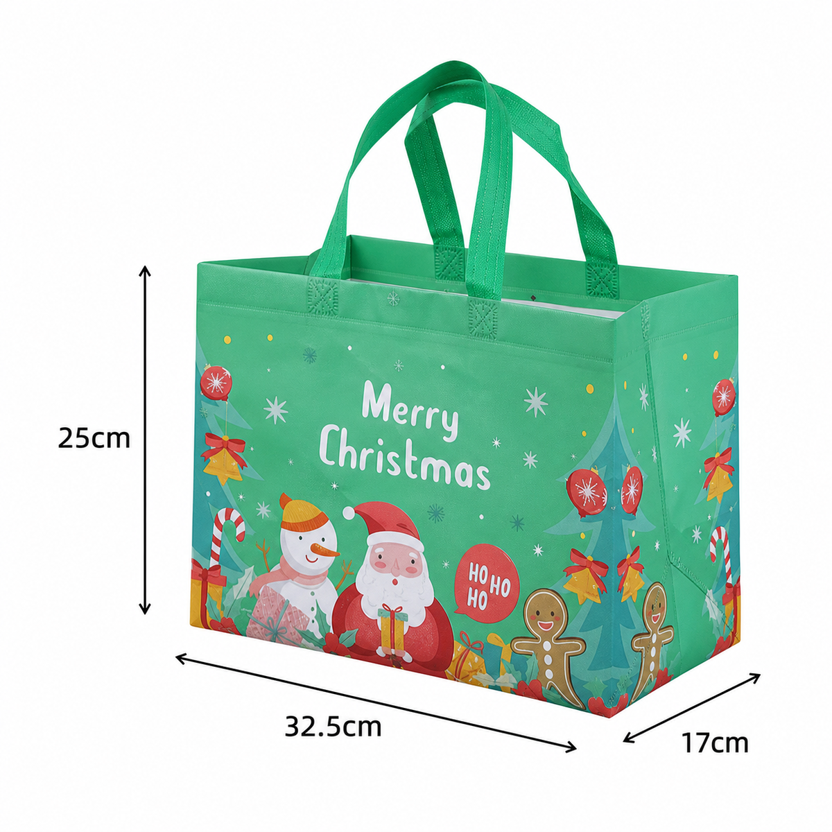 Reusable Christmas Gift Bags with Handles – Assorted Holiday Designs