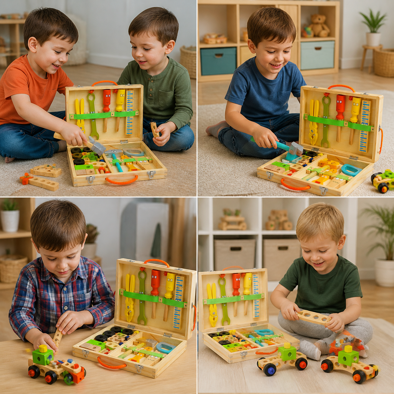 TinyCrafter - Montessori Wooden Tool Set