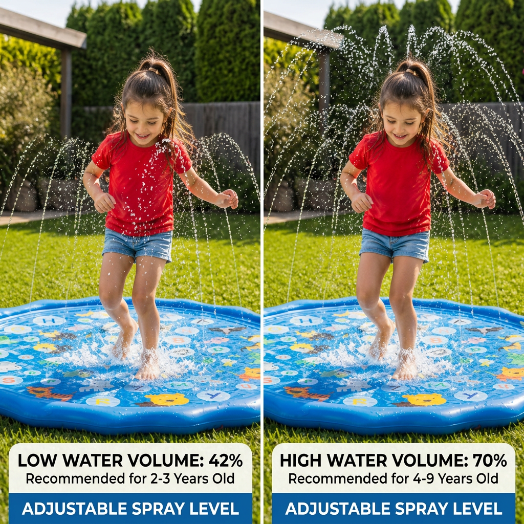 Inflatable Kids Splash Pad with Sprinkler – Outdoor Water Play Mat for Garden & Beach