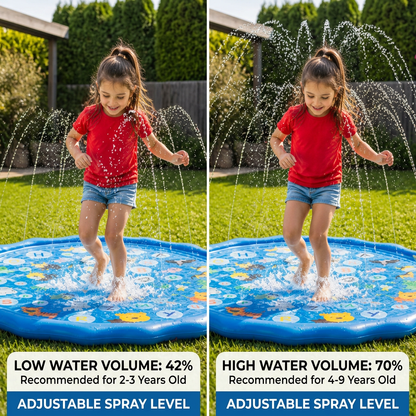 Inflatable Kids Splash Pad with Sprinkler – Outdoor Water Play Mat for Garden & Beach