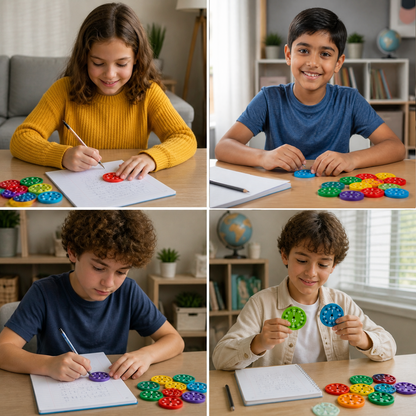 Mathematics educational game Fidget Spinner