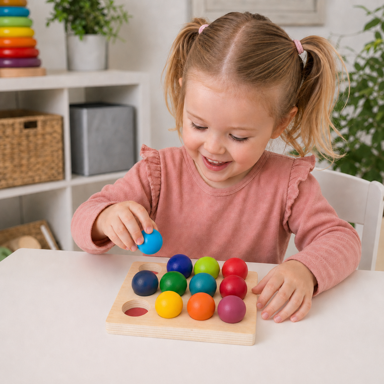 Montessori Rainbow Sorting Games