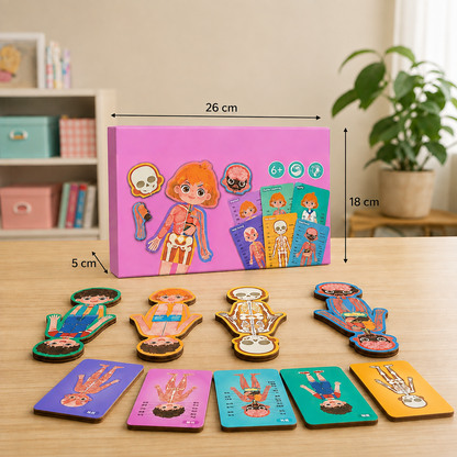 Wooden Human Body Puzzle for Kids – Learn Anatomy Through Play