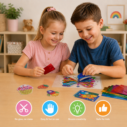 Foil Art Craft Kit for Kids – Mess-Free Creative Fun