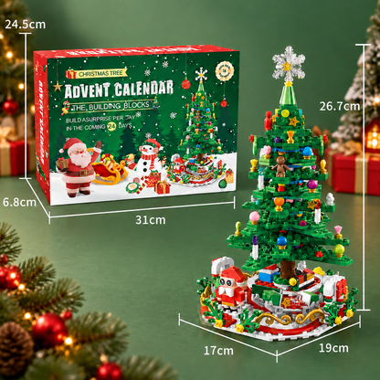 Christmas Tree Building Blocks Advent Calendar for Kids
