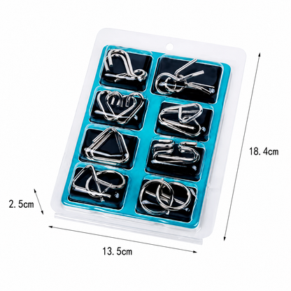 Metal Brain Teaser Ring Set