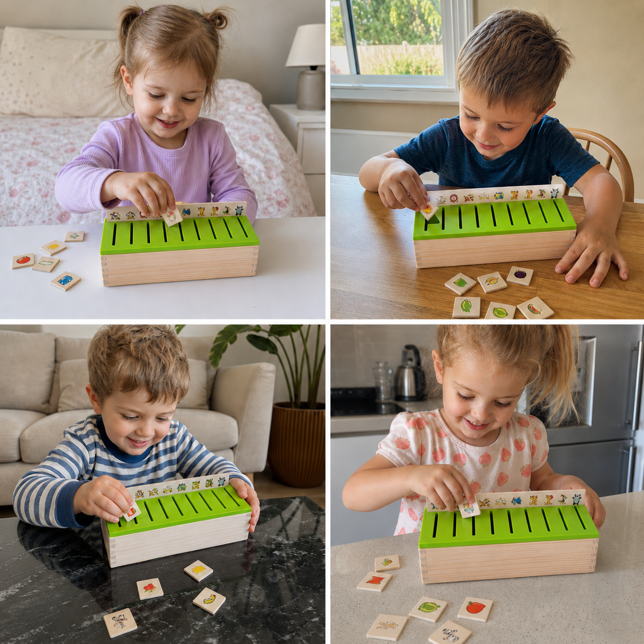 Montessori Wooden Sorting Box