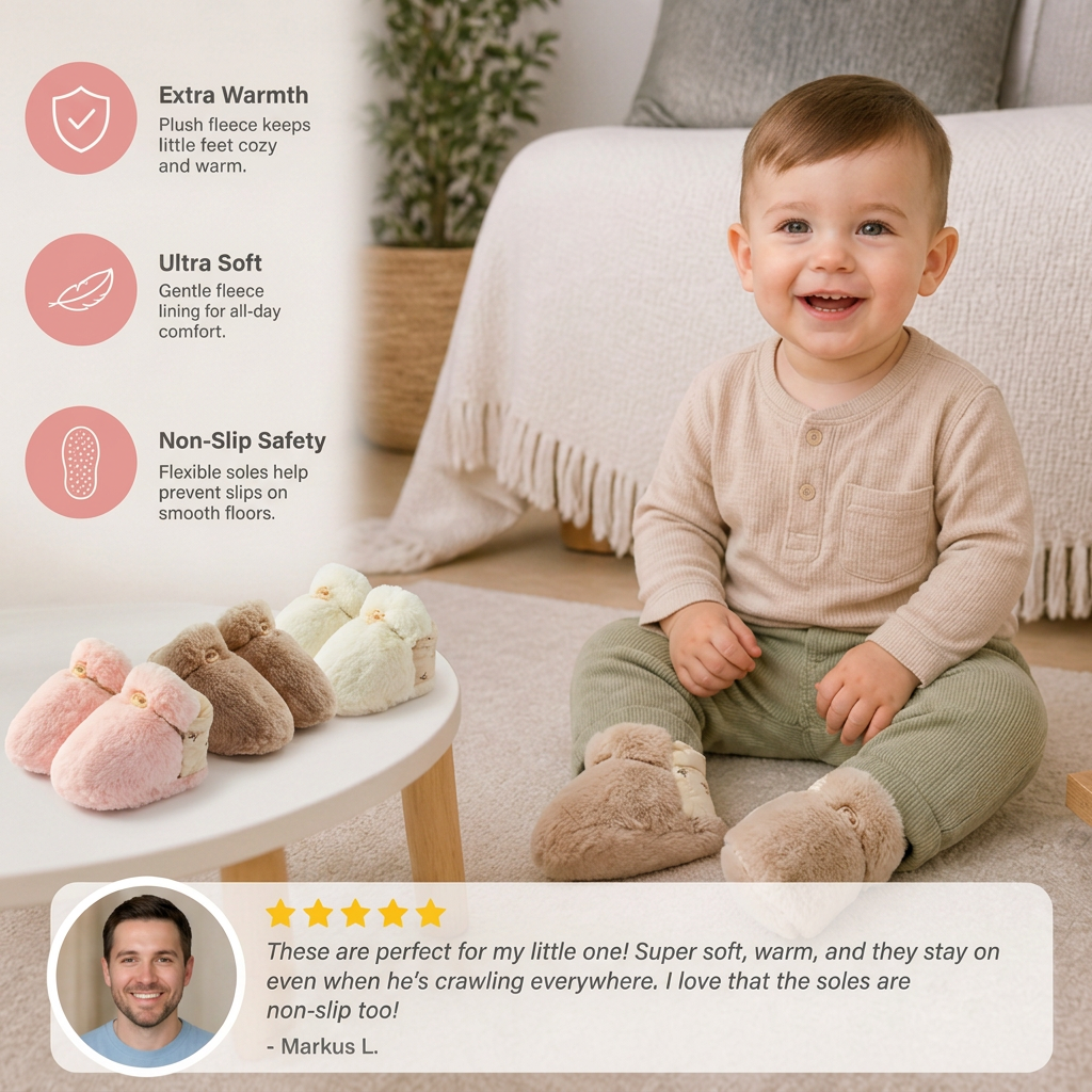 Fluffy sock shoes for babies