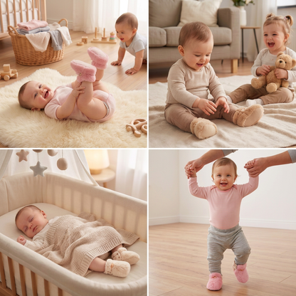 Fluffy sock shoes for babies