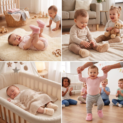 Fluffy sock shoes for babies