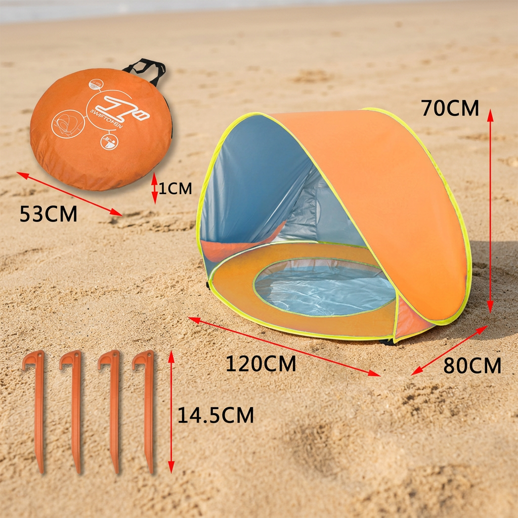 Children Beach Tent with Pool
