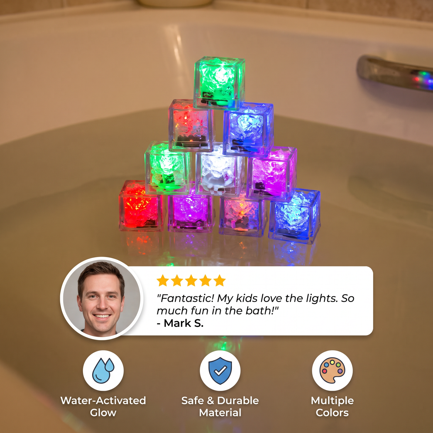 Lightning Cubes - Bathing Toy