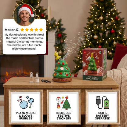 Music Bubble Christmas Tree with stickers for decorating