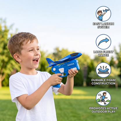 Foam Glider Airplane Launcher Set