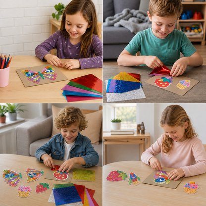 Foil Art Craft Kit for Kids – Mess-Free Creative Fun