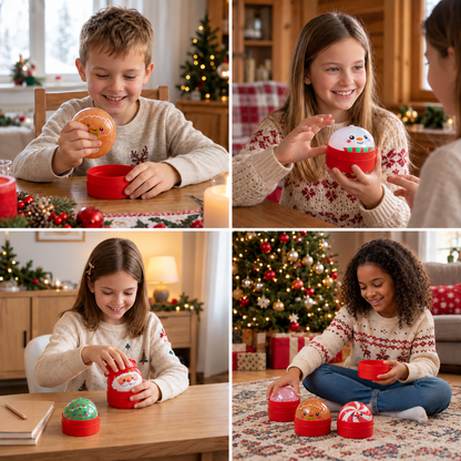 Christmas Dumpling Squishy Stress Relief Toy Set