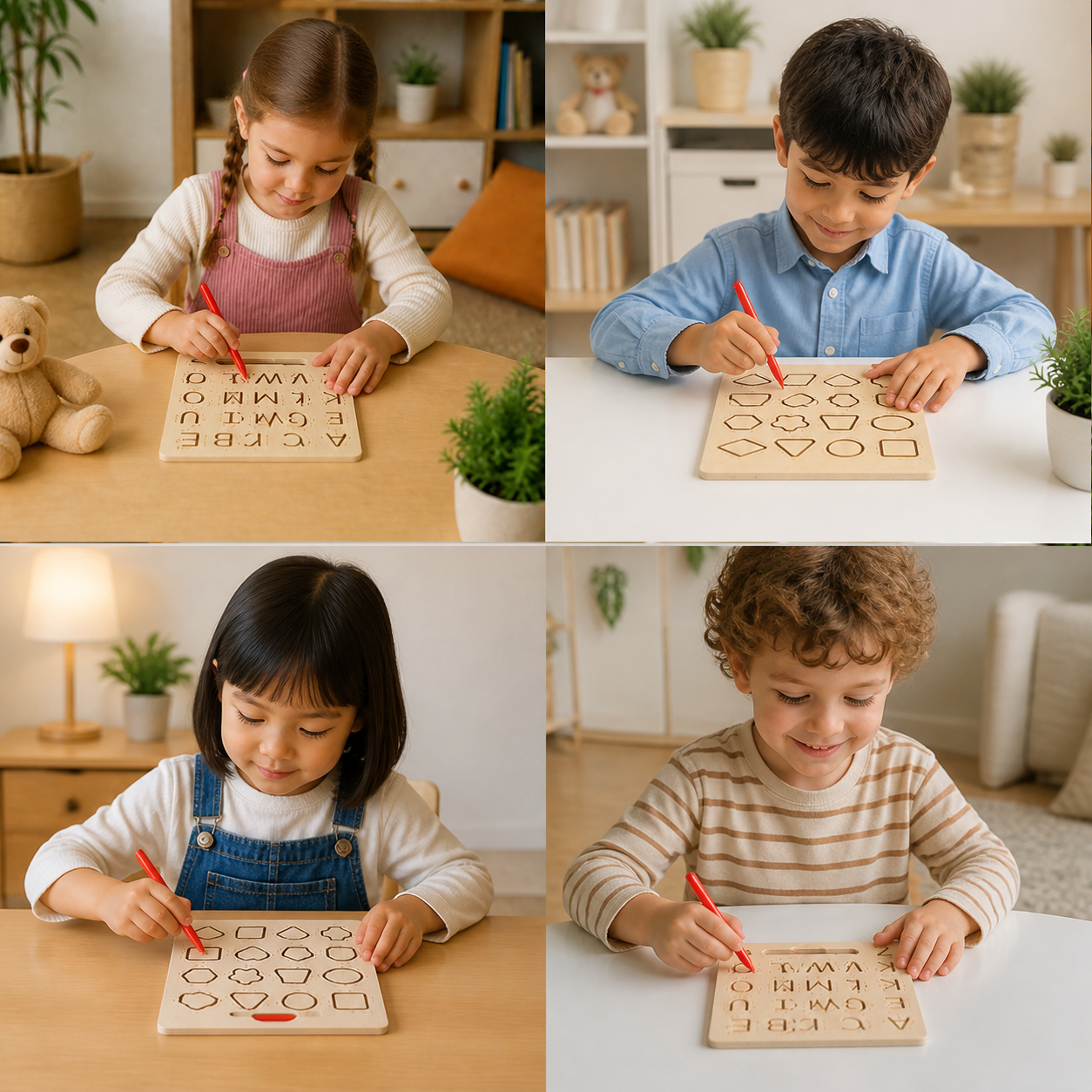 Wooden Alphabet Board