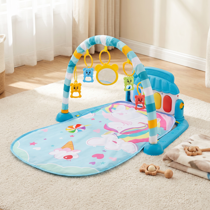 Baby Music Play Gym with Piano– Interactive Sensory Activity Mat (0–24 Months)
