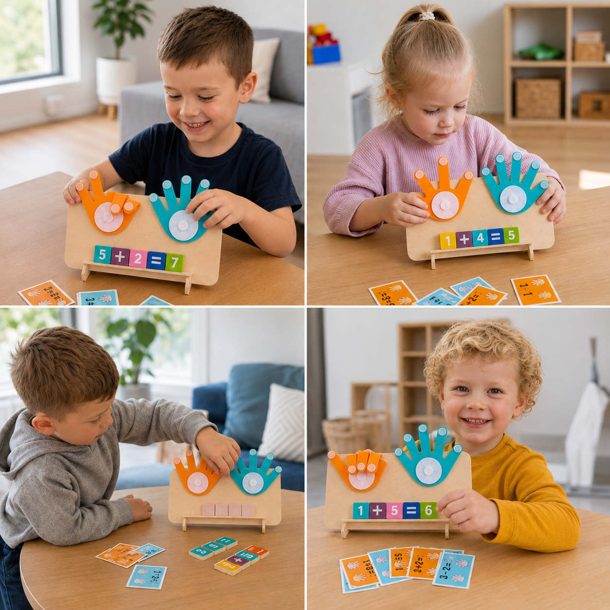 Montessori maths finger learning game