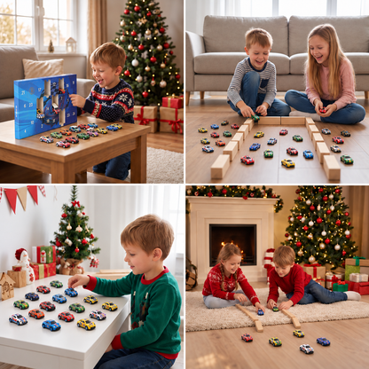 24-Day Racing Car Advent Calendar with Surprise Toy Cars