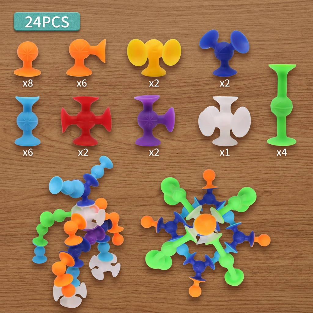 Montessori Silicone Suction Cup Toy