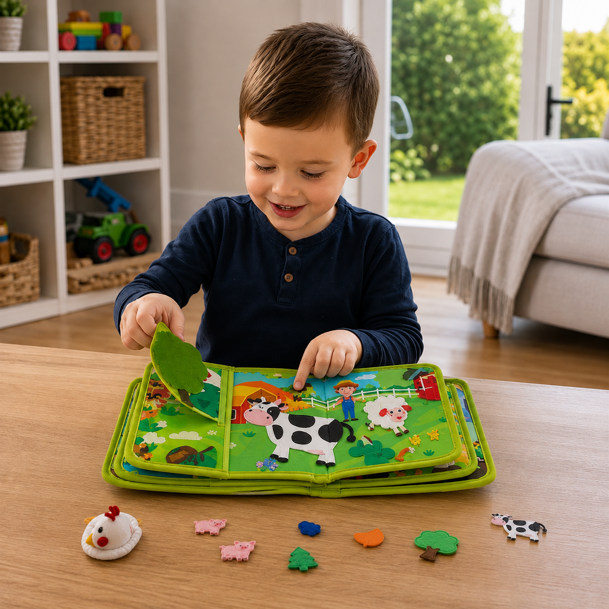 Sensory Montessori activity book for little explorers