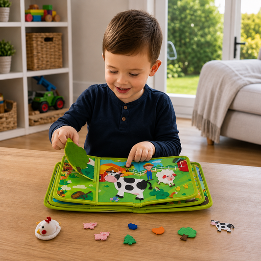 Sensory Montessori activity book for little explorers