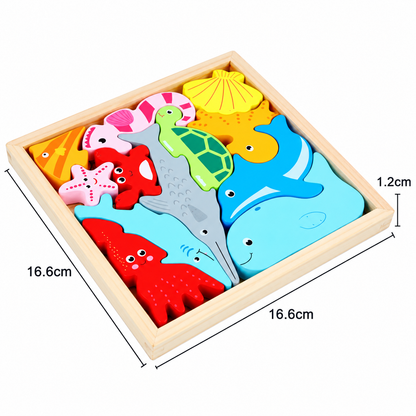 WoodlandPuzzle - How Do the Shapes Fit Into the Frame? - Shape Puzzle