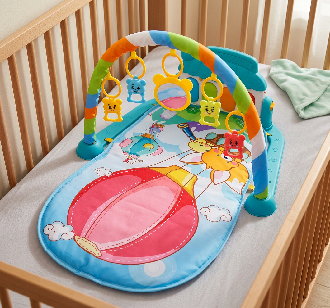 Baby Music Play Gym with Piano– Interactive Sensory Activity Mat (0–24 Months)