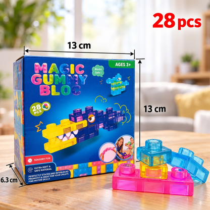 Safe & Soft Squishy Jelly Building Blocks for Kids